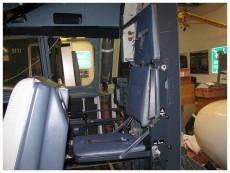 Circuit breaker cabinet with jump seat